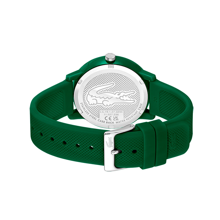 Reloj Analogo Lacoste Original 2011170 Color Verde con Correa de Silicona para Hombre 2