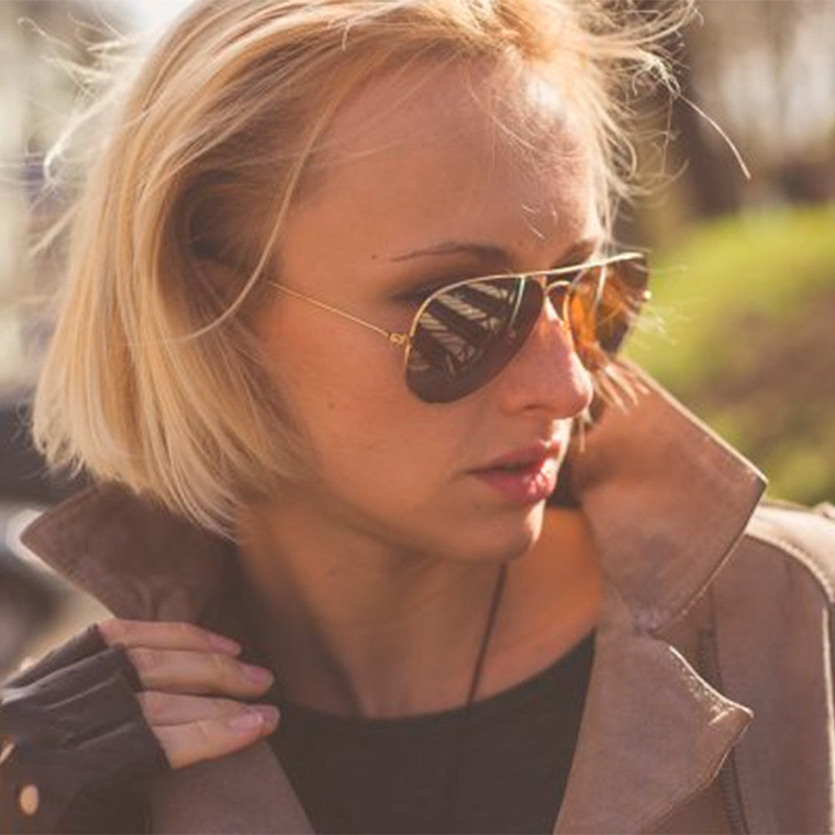 Lentes de Sol Ray Ban Aviador RB3025 001/4F Marron Semi Espejado 58mm  5