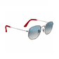 Lentes de Sol Ray Ban Hexagonal RB3548NM F007/3F Scuderia Ferrari Collection Celeste degrade - Miniatura 5