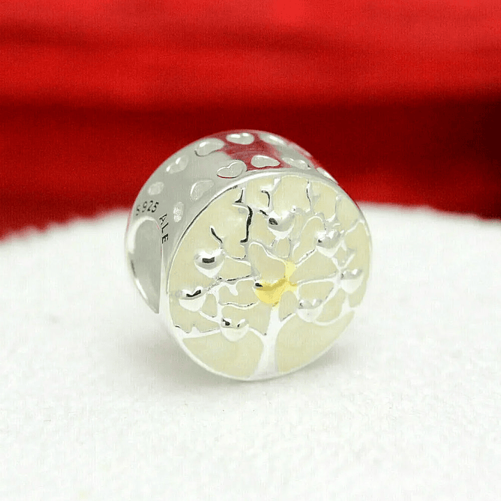 Charm Dije Pandora Original para Mujer 792106EN23 Arbol de Corazones Plata 925 y Oro 14k 5