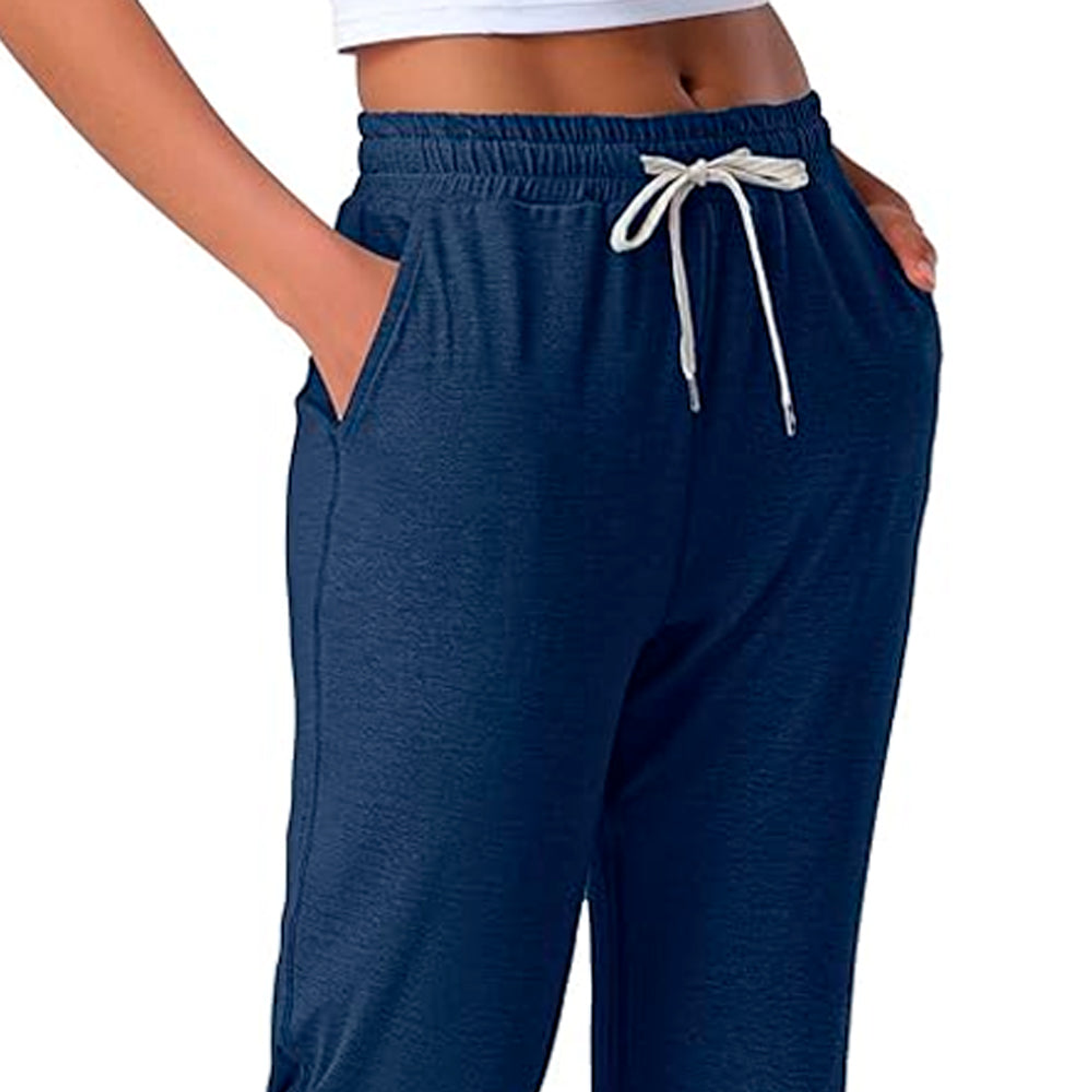 Pantalon Nimin Estilo Casual para Mujer Color Azul Oscuro Talla XXL 2