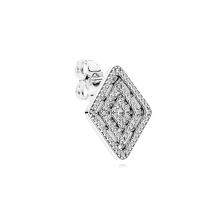Aretes Pendientes Pandora Lineas Geometricas y Detalles en Circonita 296208CZ Plata 925 3