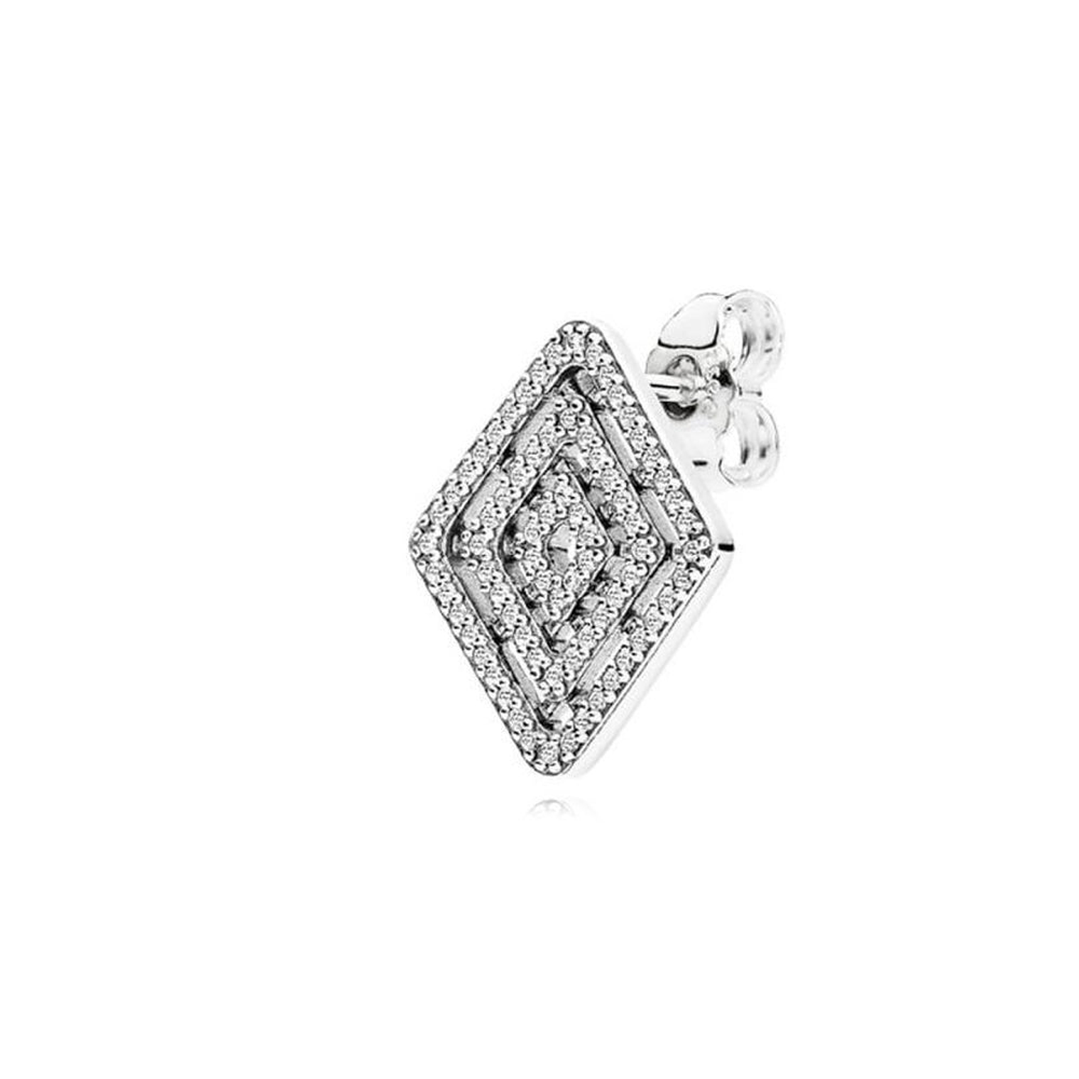 Aretes Pendientes Pandora Lineas Geometricas y Detalles en Circonita 296208CZ Plata 925 4