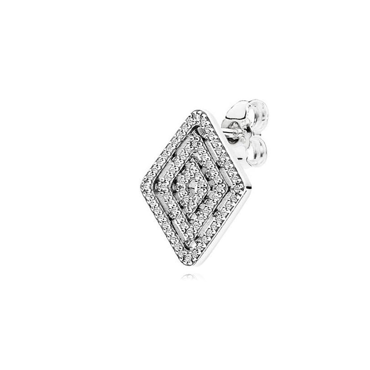 Aretes Pendientes Pandora Lineas Geometricas y Detalles en Circonita 296208CZ Plata 925 4