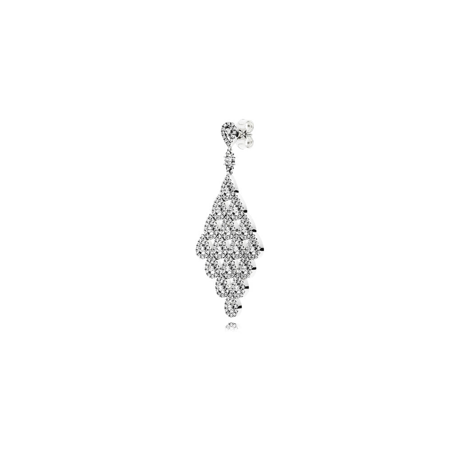 Aretes Pendientes Pandora Cascada Brillante Estilo Clasico 296321CZ Plata 925 4