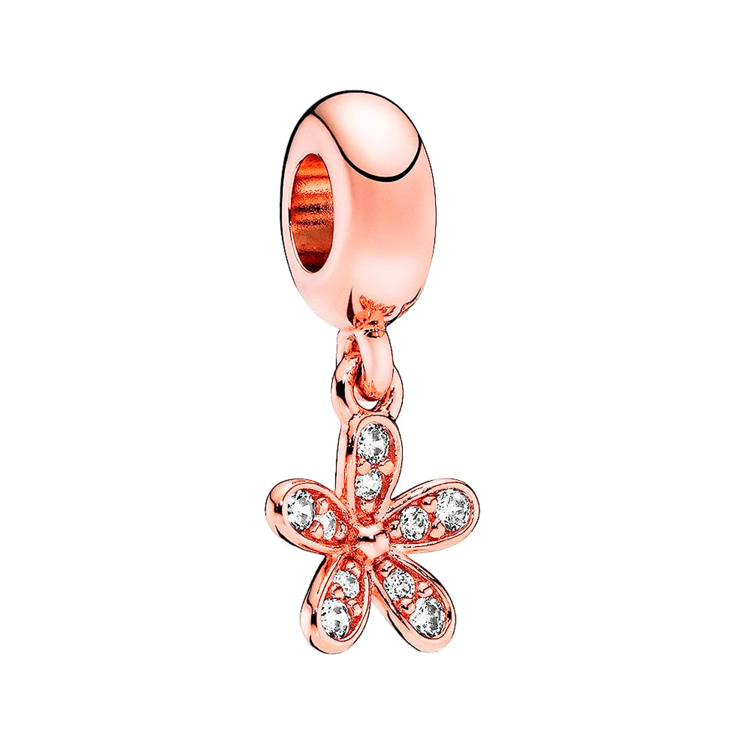 Charm Colgante Pandora Original para Mujer 781491CZ Daisy Pendiente Oro Rosado s925 1