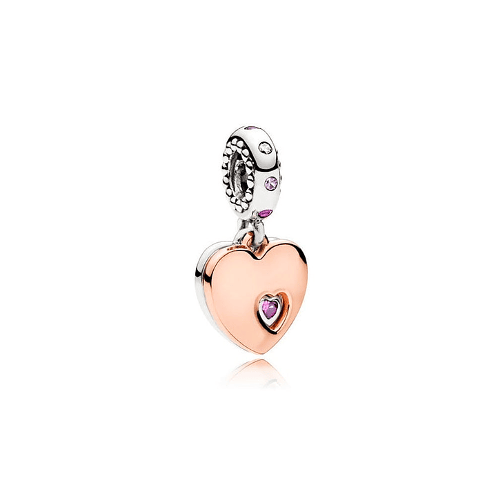 Charm Colgante Pandora Original para Mujer 787235CFP Parte de mi Corazón Plata s925 1