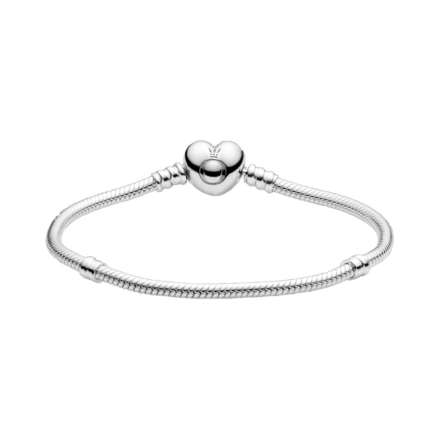 Pulsera Brazalete Pandora Cadena de Serpiente con Cierre de Corazón 590719-19 Plata 925 Talla 19cm 2