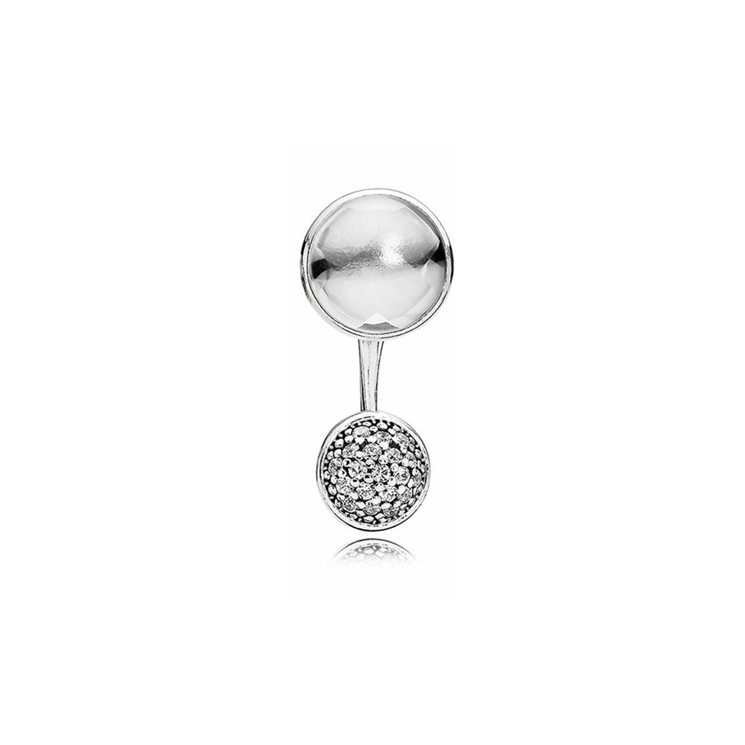 Aretes Pendientes Pandora Doble Uso Gotas Poeticas 290728CZ Plata 925 2