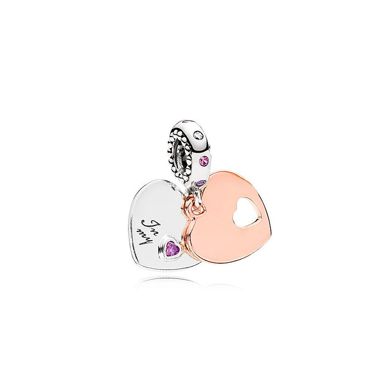 Charm Colgante Pandora Original para Mujer 787235CFP Parte de mi Corazón Plata s925 2