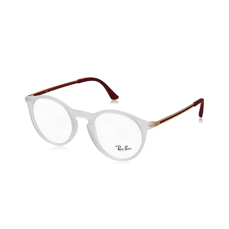 Montura de Lentes de Medida Ray Ban RX71327132 5783 Color Blanco Talla Única 1
