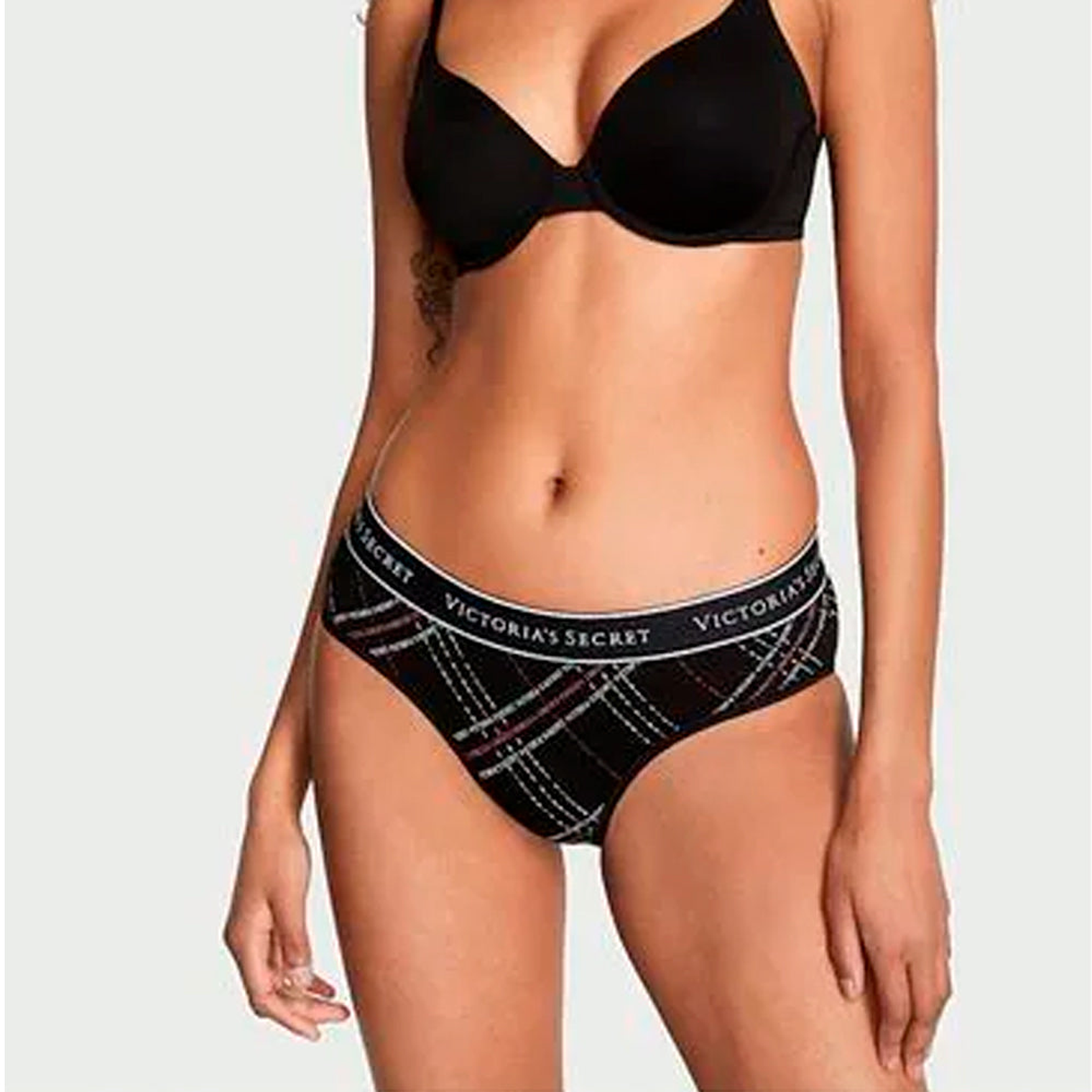 Ropa Interior para Mujer Victoria Secret Original Color Negro / Plomo Talla S 1