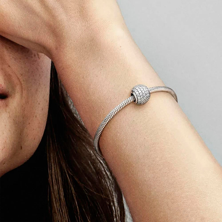 Charm Dije Pandora Original para Mujer 791051CZ Pave Ball Plata 925 5