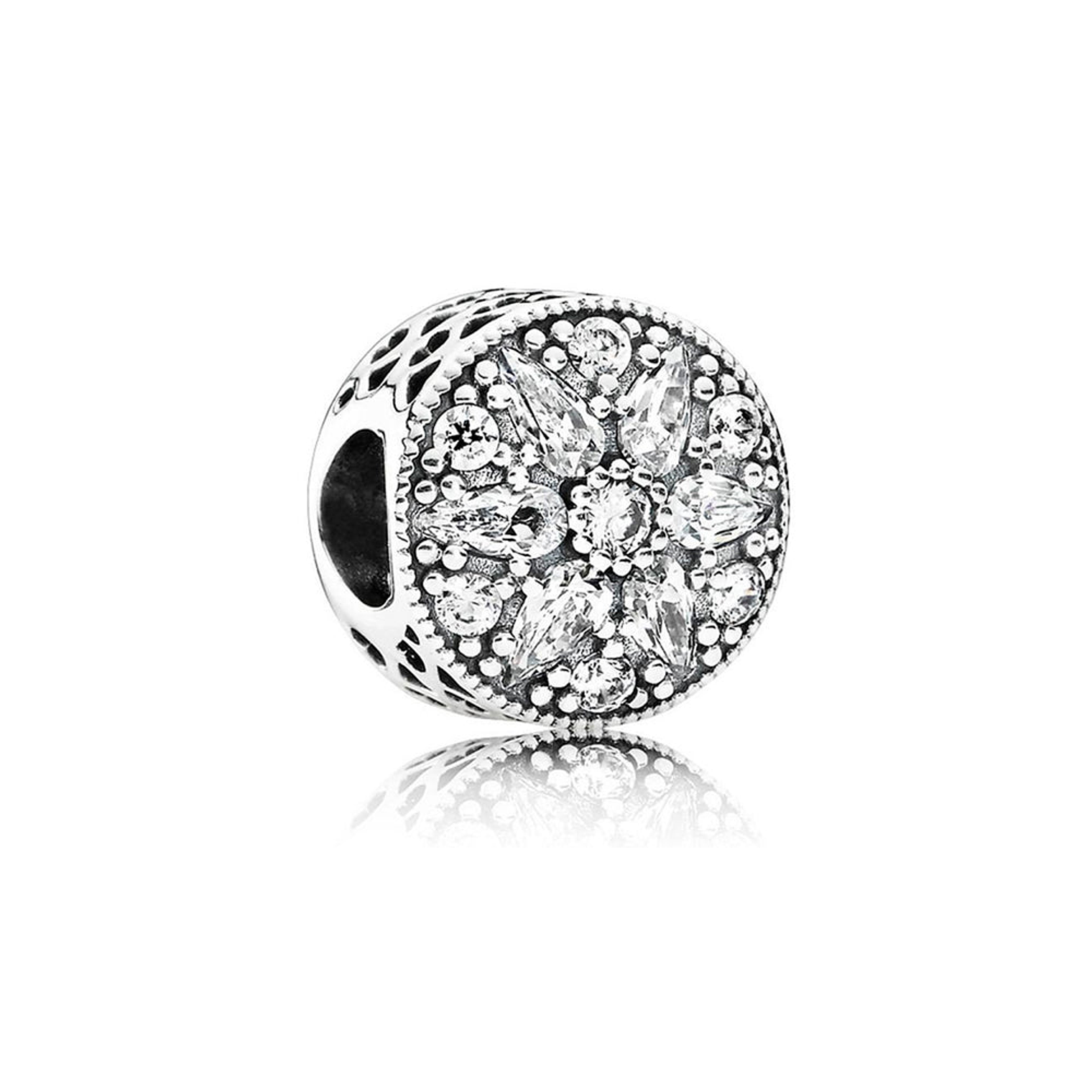 Charm Dije Pandora Original para Mujer 791762CZ Corazones Recortados Plata s925 1