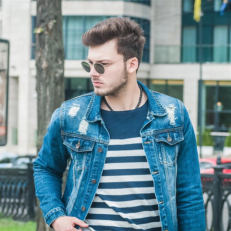 Lentes de Sol Ray Ban Round Metal RB3447 001 Color Dorado Talla 50mm 4