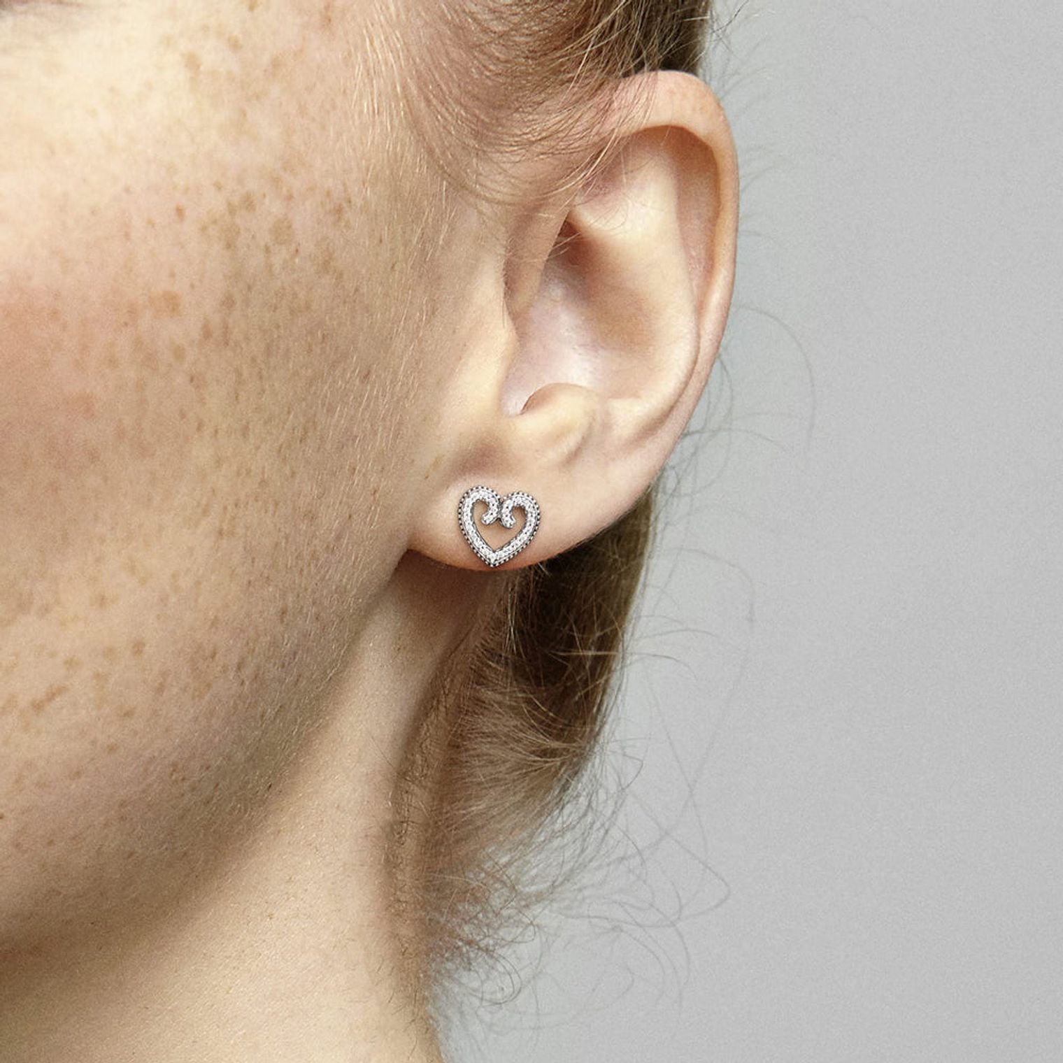 Aretes Pendientes Pandora de Corazones Circonica Transparente 297099CZ Plata 925 5