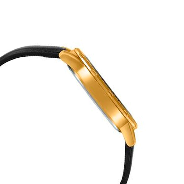 Reloj Analogo Casio Original MTP-VD200GL-1B en Acero Dorado con Correa y Fondo Azul Oscuro 5