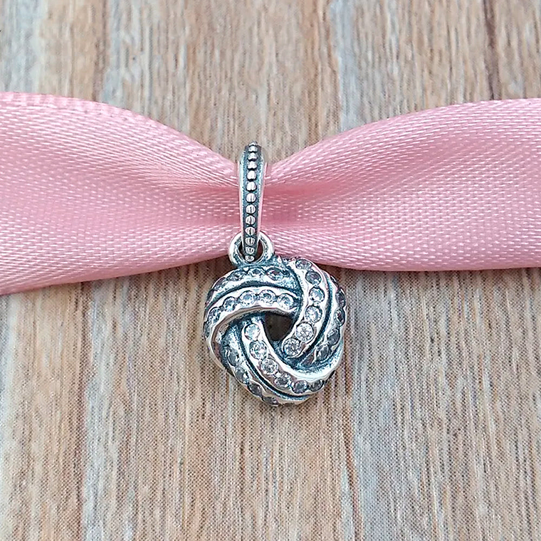 Charm Colgante Pandora Original para Mujer 390385CZ Love Knot Sterling Silver s925 4