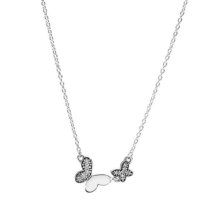 Collar de Cadena Pandora Mariposas Maravillosas Color Plateado 590520CZ en Plata 925 Talla 50cm 1