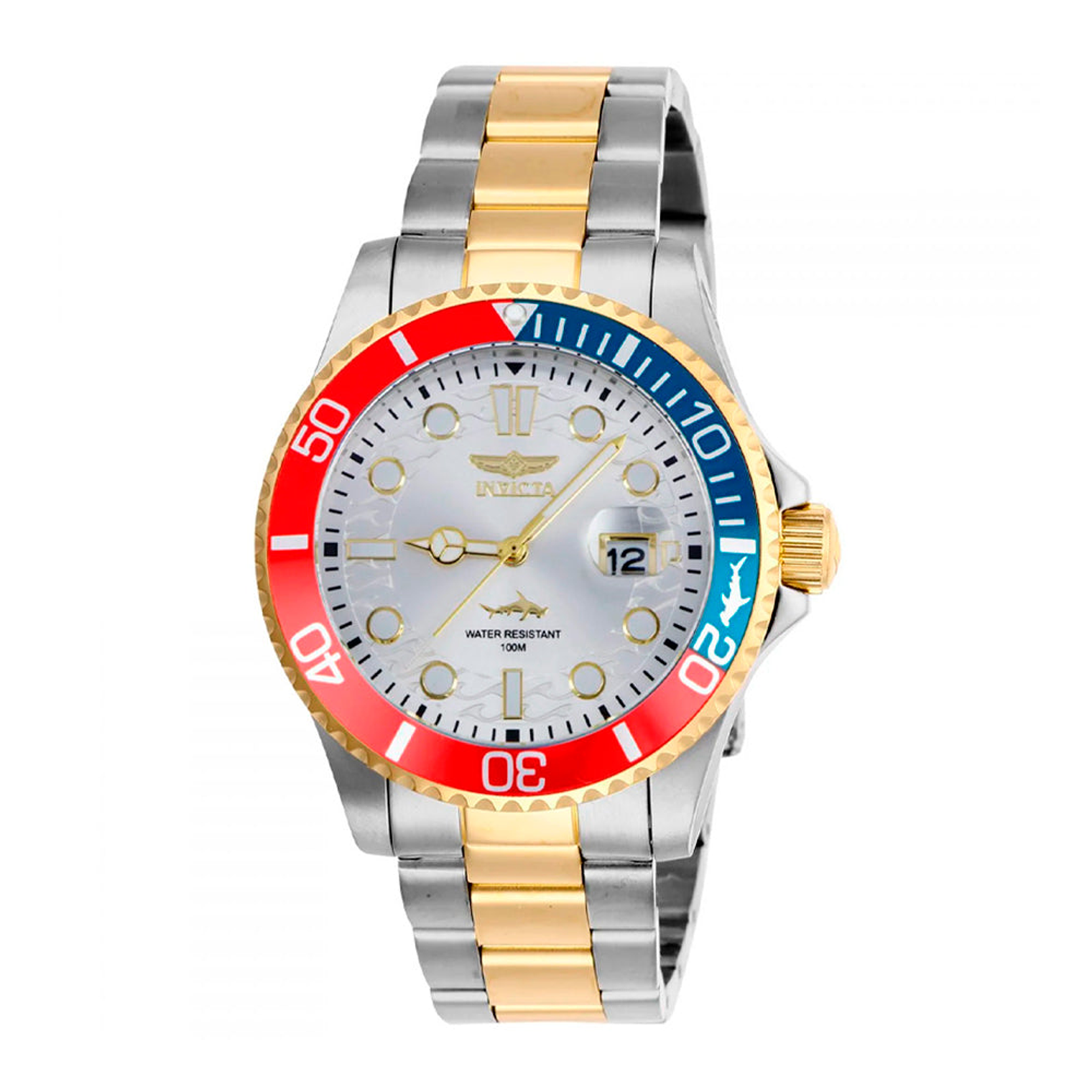 Reloj Análogo Invicta Original 44707 Pro Diver Color Plateado Para Hombre 1