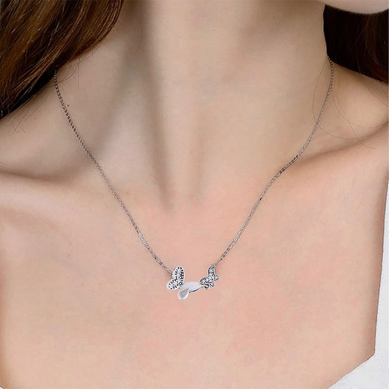 Collar de Cadena Pandora Mariposas Maravillosas Color Plateado 590520CZ en Plata 925 Talla 50cm 4