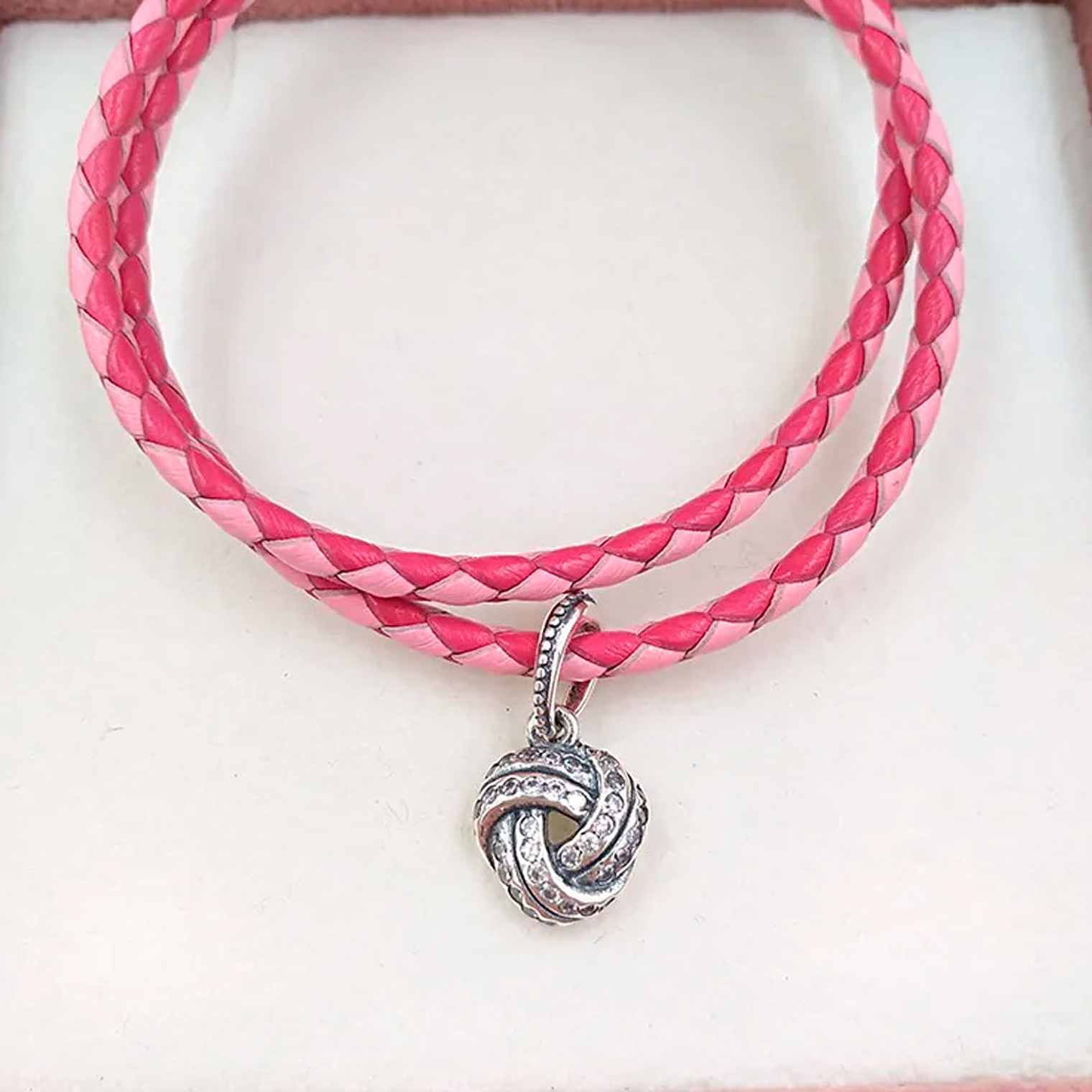 Charm Colgante Pandora Original para Mujer 390385CZ Love Knot Sterling Silver s925 5