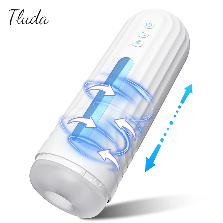 Masturbador Masculino automatico Tluda FJB25 En Silicona Medica medica Color Blanco 1