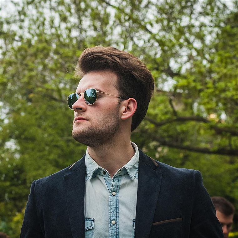 Lentes de Sol Ray Ban Espejado RB3548N 001/30 Color Celeste Talla 51mm 6