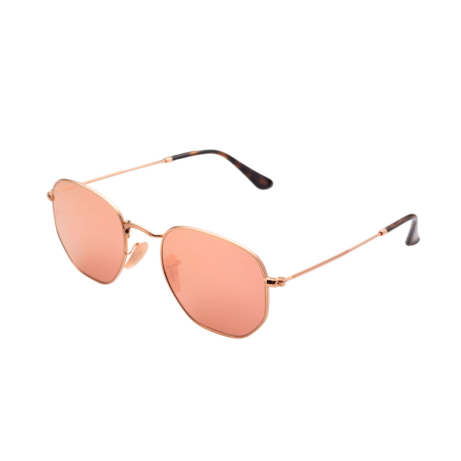 Lentes De Sol Ray Ban Hexagonal Flat RB3548N 001/Z2 Rosado Espejado Talla 51mm 2