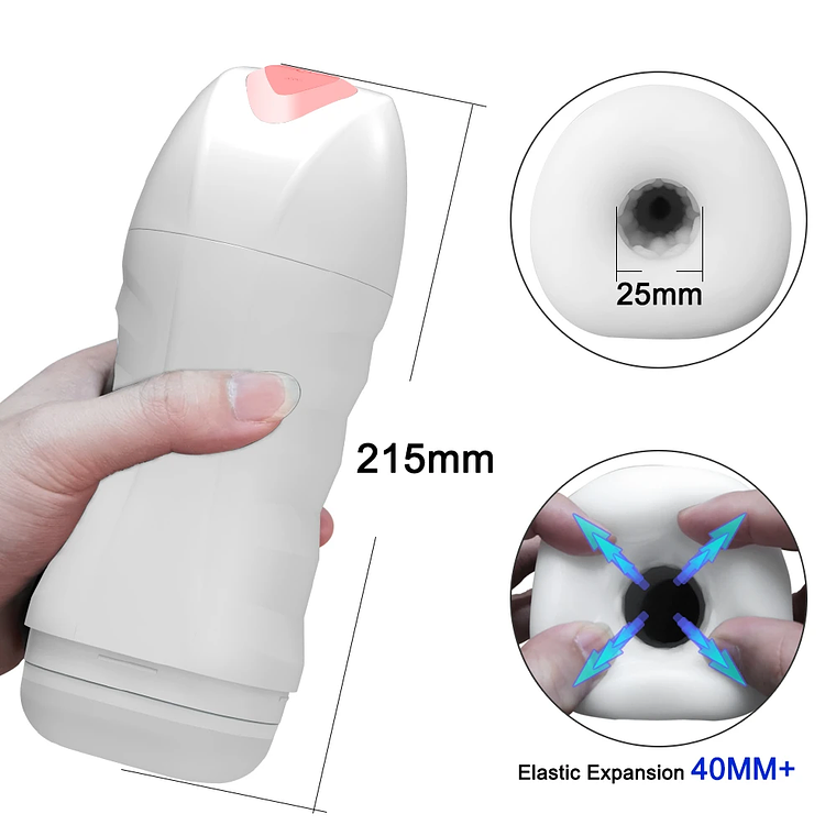 Maquina de masturbacion automatica Masculina Tluda FJB15 En Silicona Medica 4