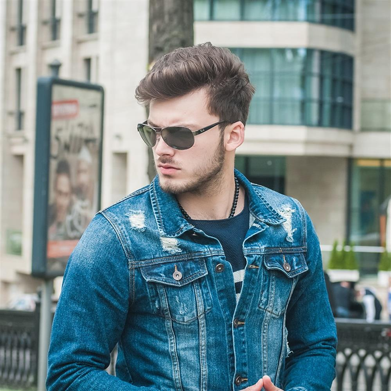 Lentes de Sol Ray Ban Aviador Lifestyle RB3386 004/9A Color Plateado Talla 63mm 5