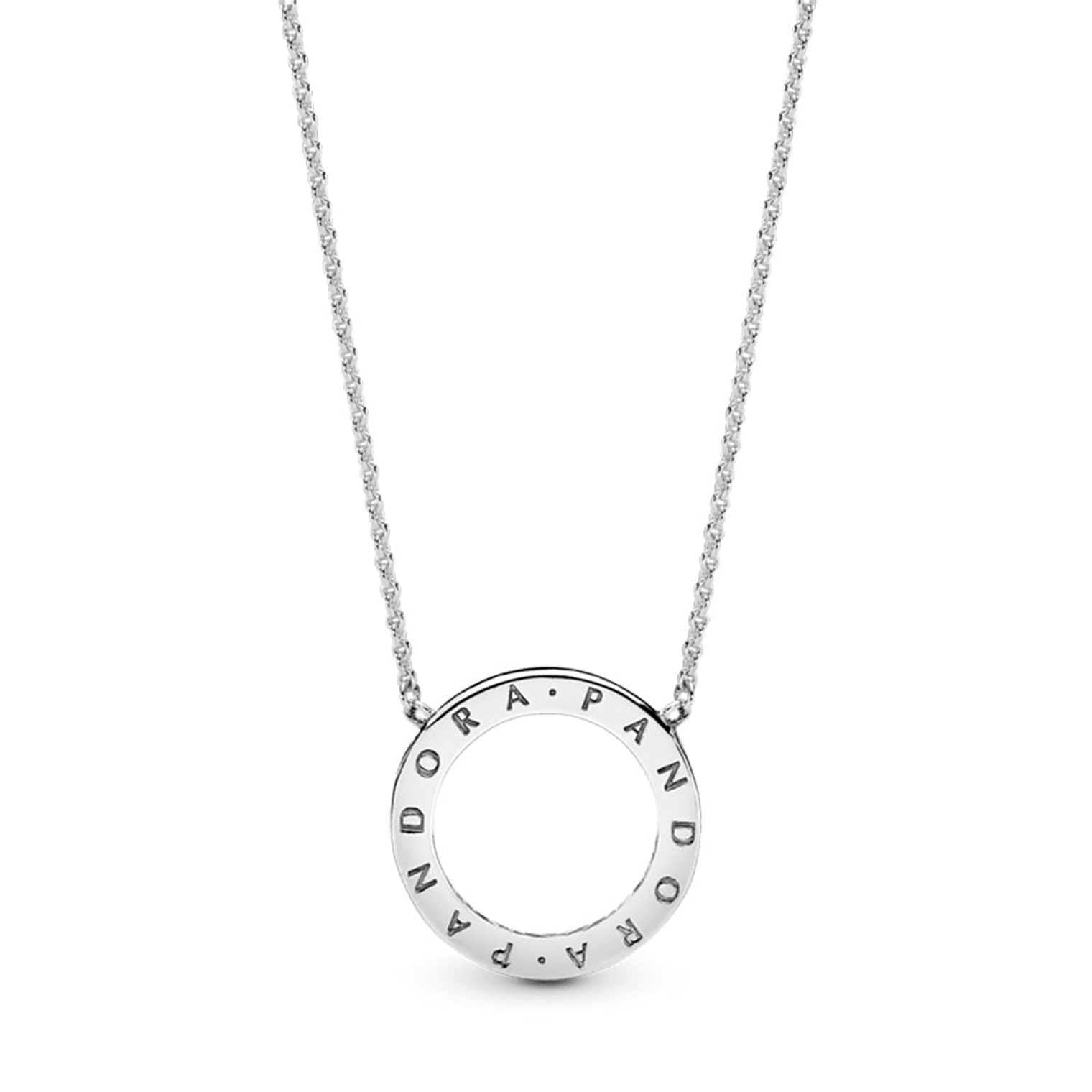 Collar de Cadena Pandora Circulo Shine Ajustable 590514CZ Plata 925 Talla 40cm 2