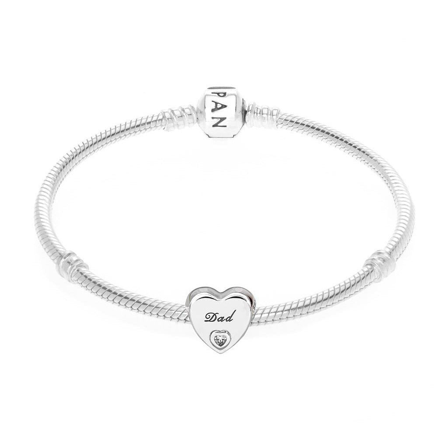 Charm Dije Pandora Original para Mujer 796458CZ Amor de Padre Plata 925 4