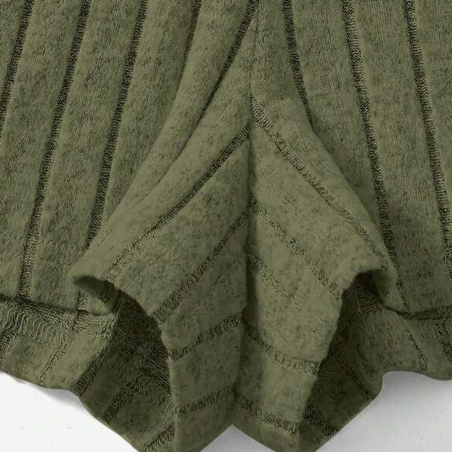 Top Tank Crop Shein Y Shorts Color Verde Militar Talla M 6