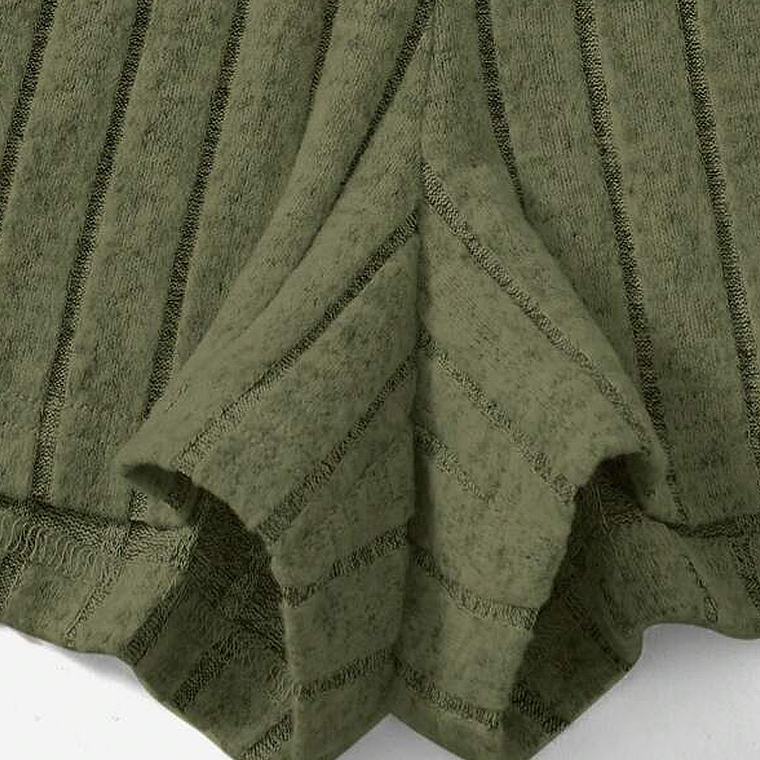 Top Tank Crop Shein Y Shorts Color Verde Militar Talla M 6