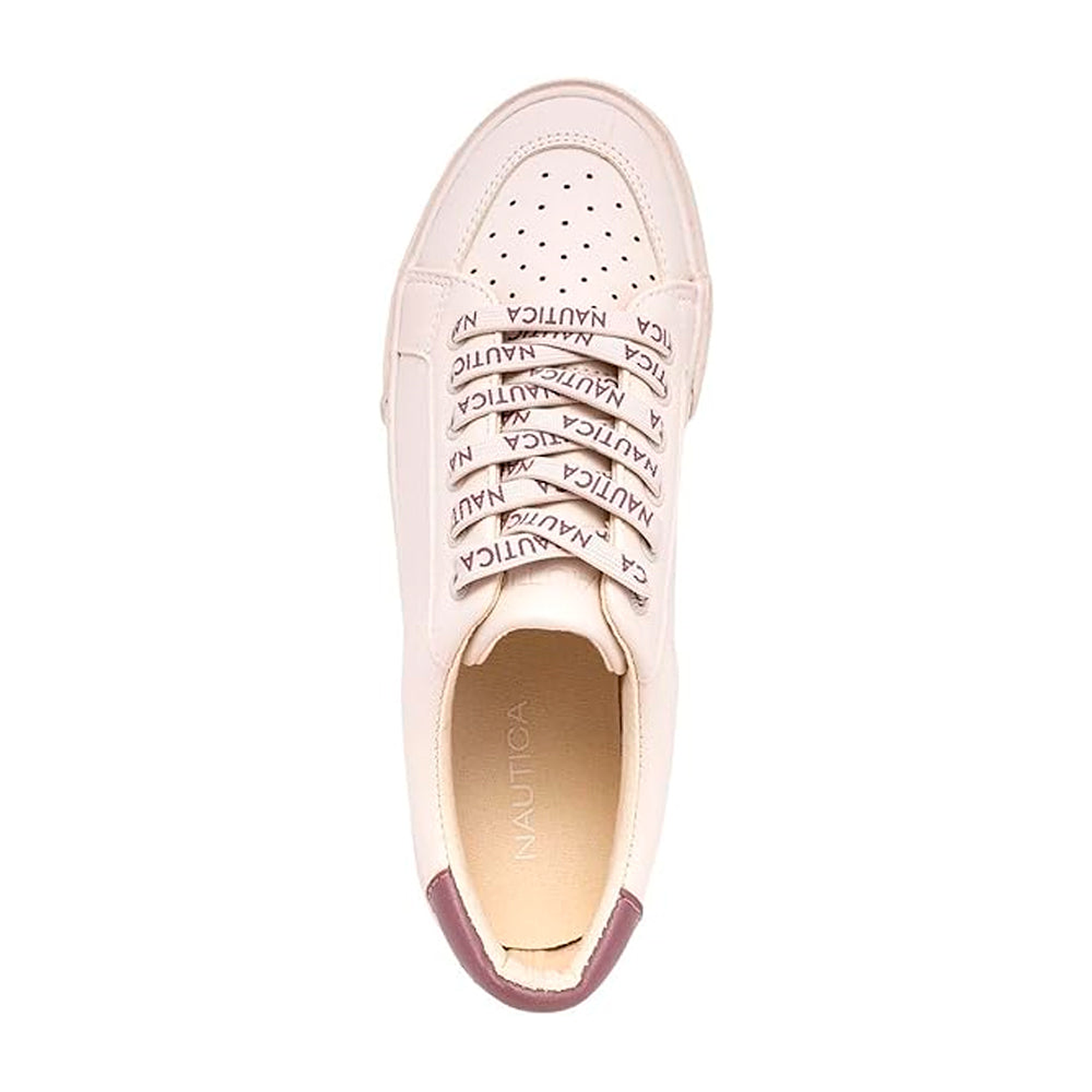 Zapatillas Urbanas Nautica Rivka Kw2285 Color Hueso Para Mujer Talla 39 3