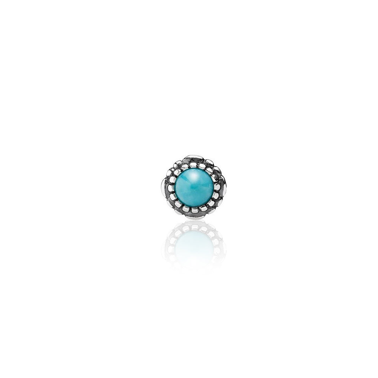 Aretes Pendientes Pandora Cumpleaños Diciembre - Turquoise 290543TQ Plata 925 2