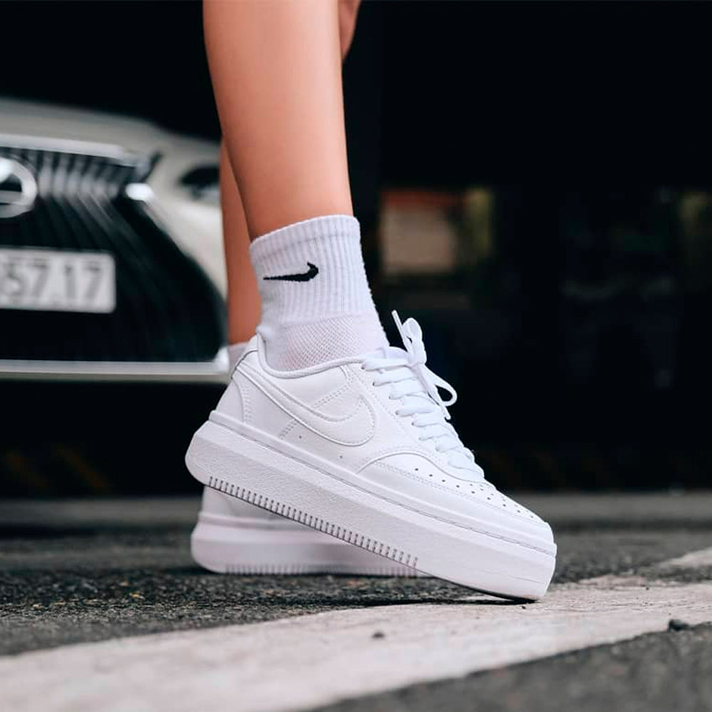 Zapatillas Nike Court Vision Low NN LTR DM0113 100 Original Color Blanco Unisex 6