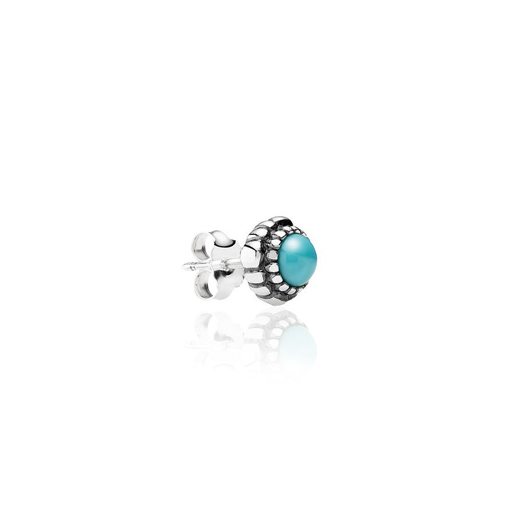 Aretes Pendientes Pandora Cumpleaños Diciembre - Turquoise 290543TQ Plata 925 3