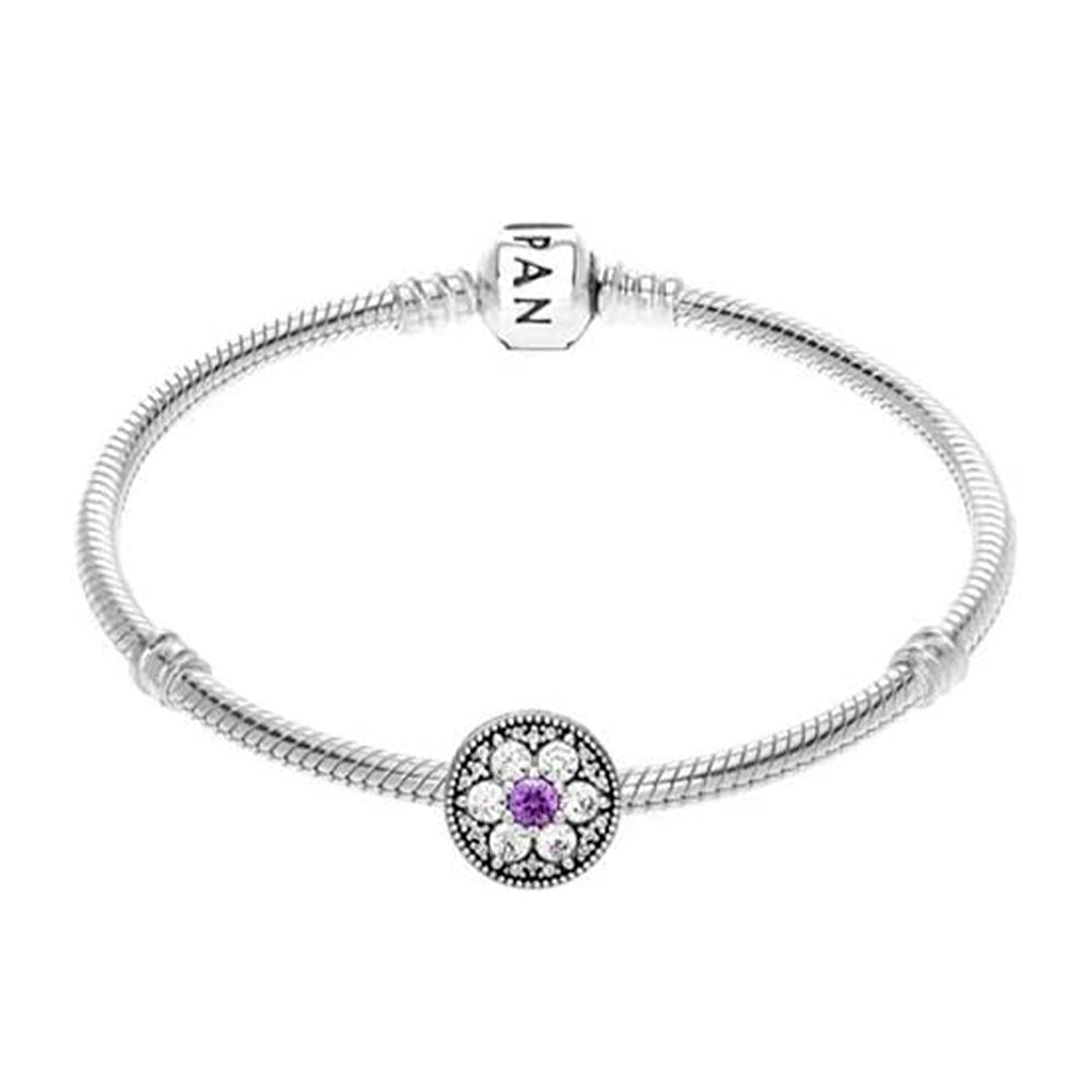 Charm Dije Pandora Original para Mujer 791832ACZ No Me Olvides Plata s925 4