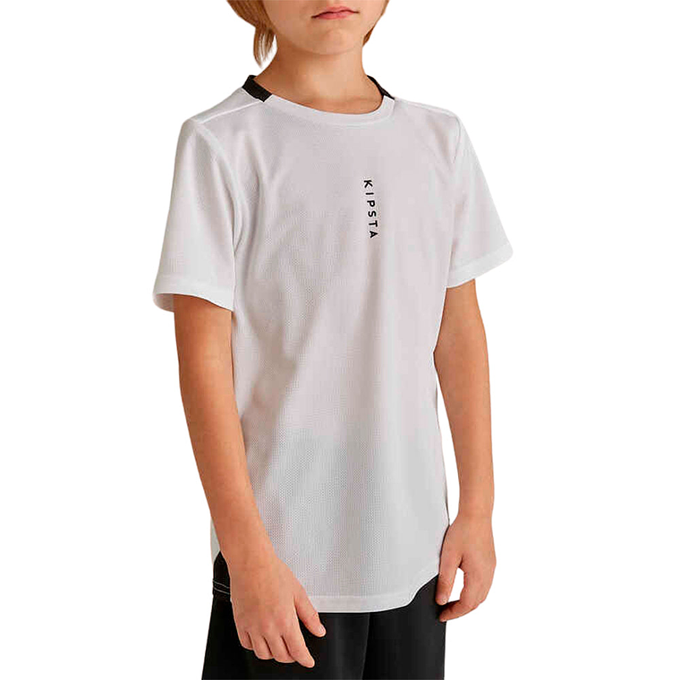 Polo Deportivo Kipsta para Niño de 12 a 13 Años Color Blanco 3