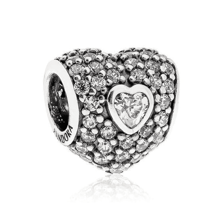 Charm Dije Pandora Original para Mujer 791168CZ En mi Corazon Plata 925 1