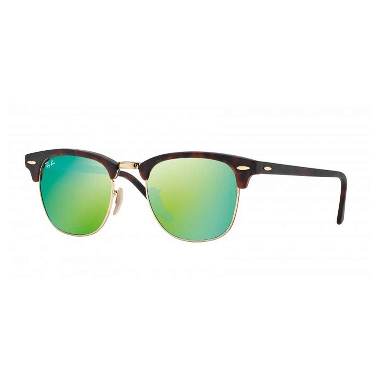 Lentes De Sol Ray Ban Clubmaster RB3016 1145/19 Verde Espejado 1