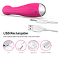 Consolador de punto G y Vibrador para Clitoris Tluda XC66 En Silicona Medica - Miniatura 4