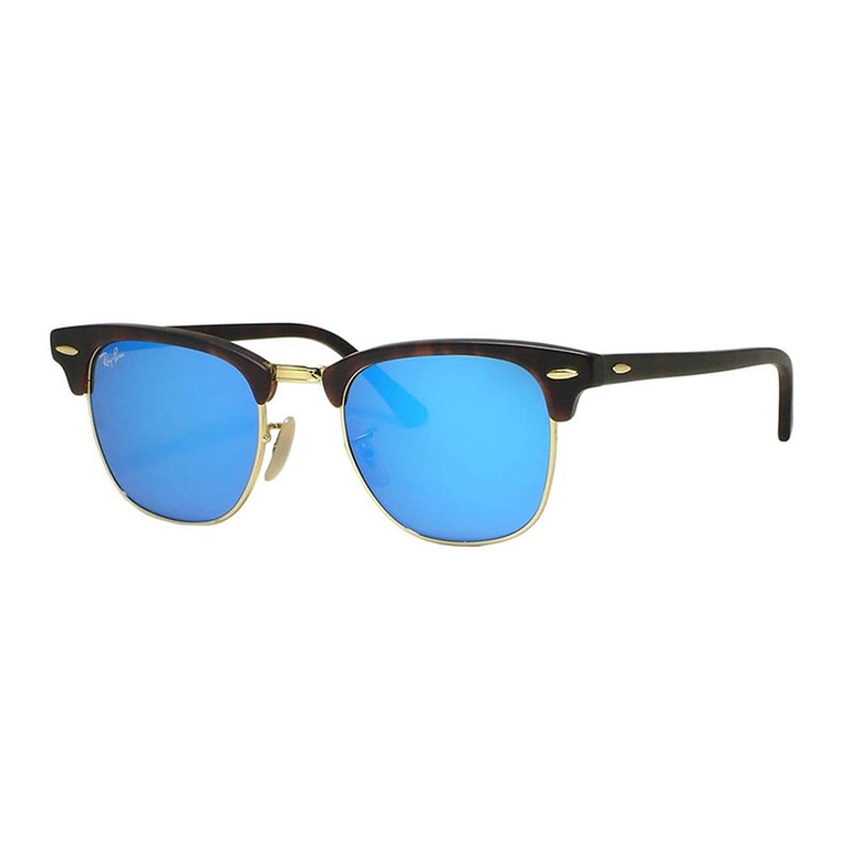 Lentes de Sol Ray Ban Clubmaster RB3016 1145/17 Color Celeste Talla 51mm 1