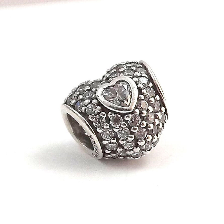 Charm Dije Pandora Original para Mujer 791168CZ En mi Corazon Plata 925 3