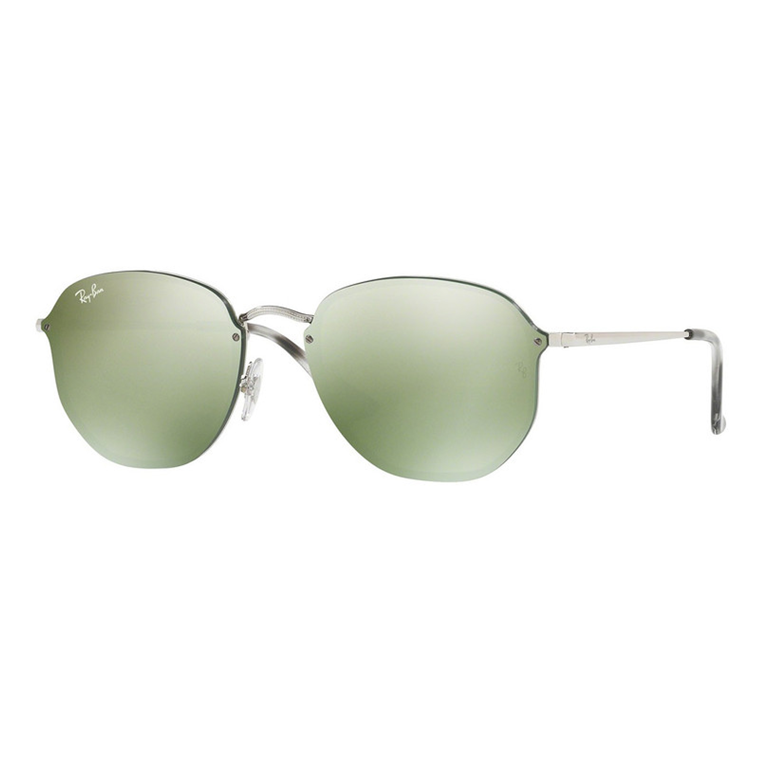 Lentes De Sol Ray Ban Blaze Hexagonal RB3579N 003/30 Verde Claro Espejado 1
