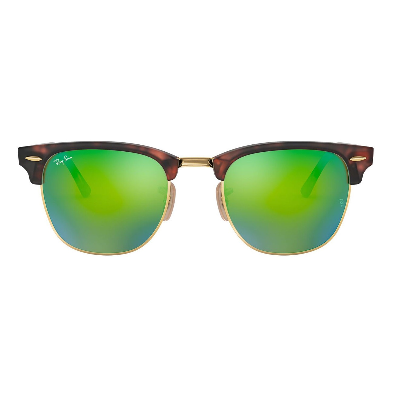 Lentes De Sol Ray Ban Clubmaster RB3016 1145/19 Verde Espejado 3