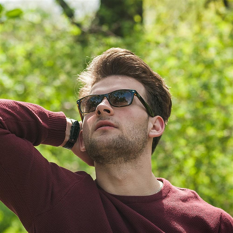 Lentes de Sol Ray Ban Degrade RB2132 710/51 Color Marron Talla 52mm 5