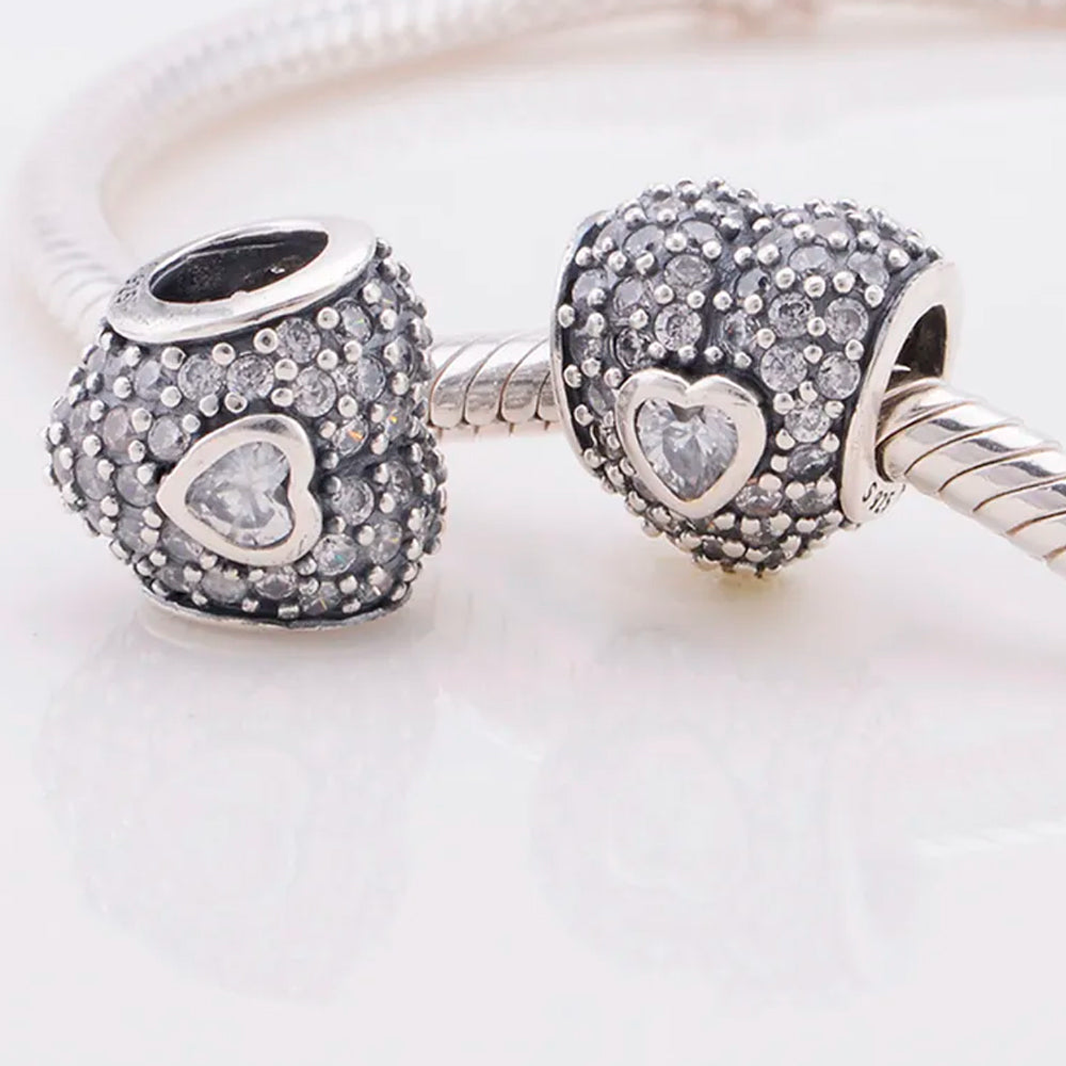 Charm Dije Pandora Original para Mujer 791168CZ En mi Corazon Plata 925 5